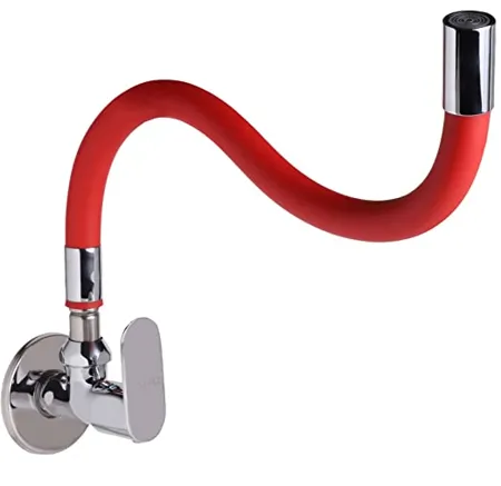 MARCOWARE Stainless Steel Kitchen Sink Tap with Ultra Flexible Spout Wall Mount Chrome Polished Finish