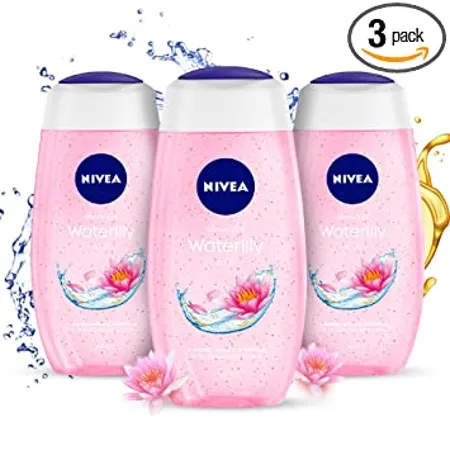 NIVEA Waterlily and Oil Shower Gel 250ml Pack of 3 