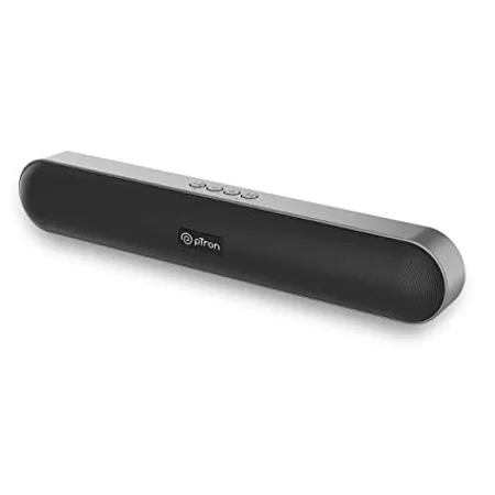 PTron Fusion Evo v2 10W Bluetooth Speaker 5 0 Mini Soundbar 10Hrs Playback Stereo Soundbar for Phone TV Laptop Tablets Projectors Multi Modes Aux TF Card USB Drive 1200mAh Battery Grey 