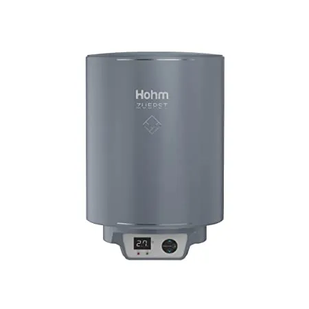 Polycab Hohm Zuerst 10 Litres Smart Storage Water Heater Geyser Works with Alexa Google Home Hohm App with LED display Multiple Modes Grey With Free Installation 