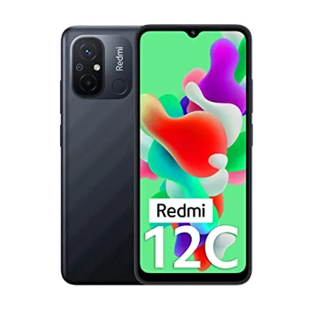 Redmi 12C Matte Black 4GB RAM 64GB Storage High Performance Mediatek Helio G85 Big 17cm 6 71 HD Display with 5000mAh typ Battery with 10W Charger in Box