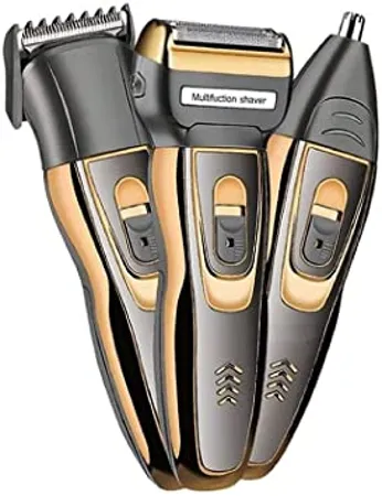 Veentus Professionals Design 3 in 1 Perfect Shaver Hair Clipper and Nose Trimmer Rechargeable Beard And Moustaches Hair Machine And Trimming With Cord And Without Cordless Use 