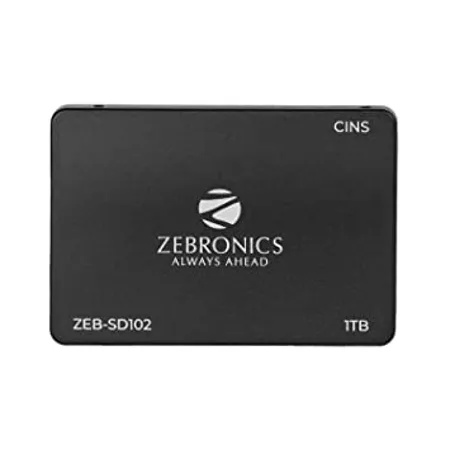 ZEBRONICS SD102 2 5 1TB SSD SATA III 550MB s Data Speed Ultra Low Power Silent Operation S M A R T Technology and Thermal Management