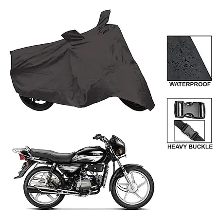 ARNV Branded Suzuki Access Body Cover Built Water Resistant Fabric Comes with Pocket Mirror and Belt Grey 