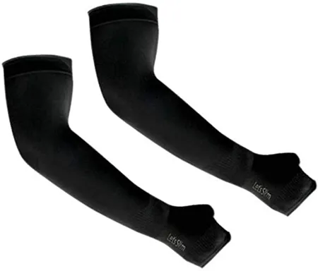 Adroitz Black Uv Sunblock protection with thumb hole Arm sleeves for unisex 2 New Arm Sleeves Arm Sleeves For Driving Cycling Tennis Cricket Football Golf Outdoor Gym Riding Sun Protection Cooling Arm Sleeves for Men