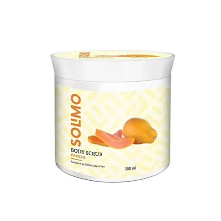Amazon Brand Solimo Body Scrub Papaya 300gms