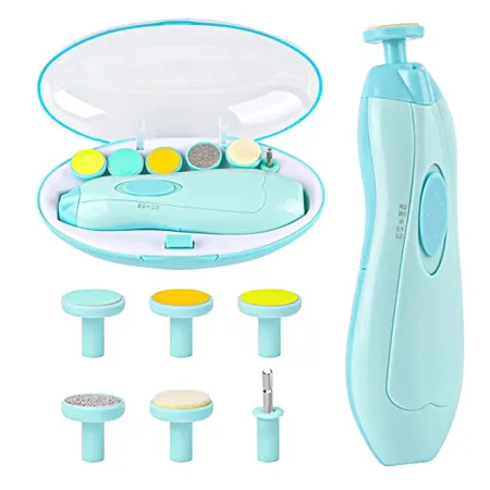 Baby Nail Clippers with Light Lupantte Electric Baby Nail Trimmer Safe Baby Nail File for Newborn to Toddler Toes and Fingernails Kids Nail Care Polish and Trim