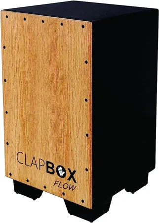 Clapbox Cajon CB02 Flow Black Oak Wood H 50 W 30 L 30 3 Internal Snares