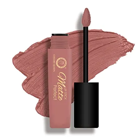 Colors Queen Matte Perfect Lipstick 100 Non Transfer Waterproof Matte Lipstick Liquid Lipstick Matte 18 hour Stay Long Lasting Matte Lipstick for women Kiss Me 