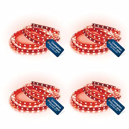 Crompton 5 Meter Strip Light Red 300 LEDs Pack of 4 Without Driver 