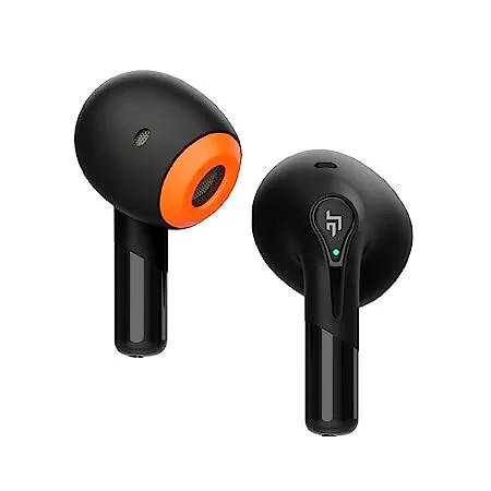 CrossBeats Newly Launched Intenz True Wireless TWS in Ear Earbuds Upto 60H Playtime 11mm Titanium Drivers Slimmest Buds with Advanced AI ENC 4 Mics Low Latency Gaming Type C Fast Charging BT 5 3