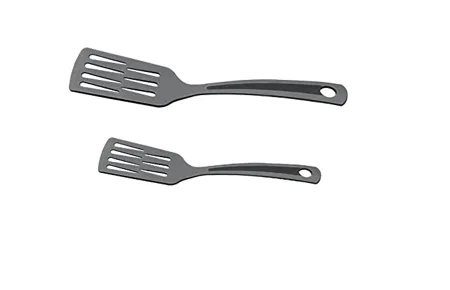 Dynore Black Nylon Spatula Turner for Nonstick Set of 2