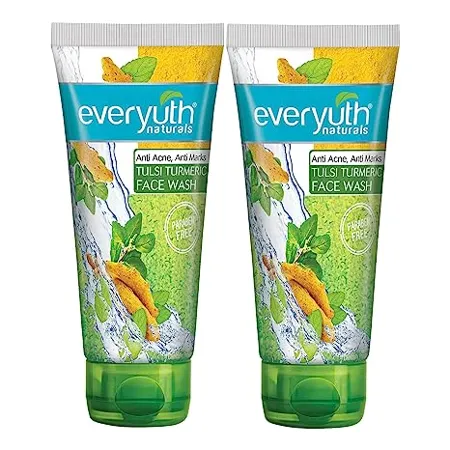 Everyuth Anti Acne Anti Marks Tulsi Turmeric Face Wash Pack of 2