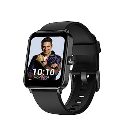GOQii Smart Vital MAX SpO2 1 69 HD Full Touch Smart Notification Waterproof IP68 Smartwatch for Smart Phones Blood Oxygen Sports Sleep Tracking with 3 Months Personal Coaching Black