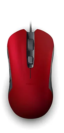 Gaming mouse Nacon GM 110 optical sensor 2400 dpi 6 buttons Cable 1 8 m Compatible Windows XP Vista 7 8 11 RED 