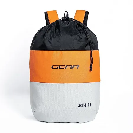 Gear Voyager 15L Casual Backpack Daypack Hiking Daypack Drawstring Bag for Men Women Black Yellow 