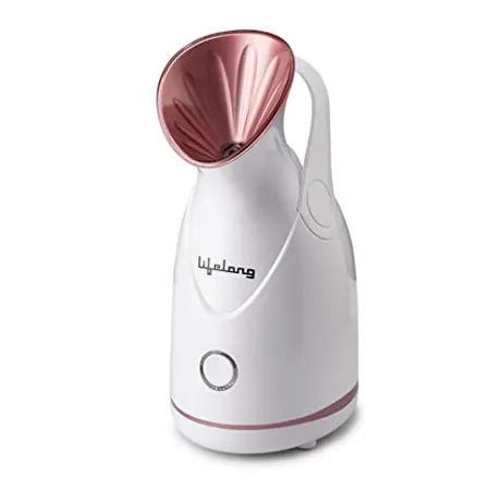 Lifelong LLS18 Steamer Medical Facial Steamer Inhaler Vaporizer for Face Nose with Nano Ionic Technology with 65ML Water Tank 1 Year Warranty White