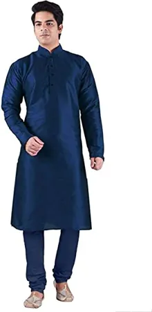 Modern Garments Silk Blend Men s Kurta Pyjama Set Kurta pajama for Men