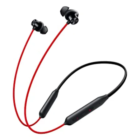 OnePlus Bullets Z2 Bluetooth Wireless in Ear Earphones with Mic Bombastic Bass 10 Mins Charge 20 Hrs Music 30 Hrs Battery Life Acoustic Red 