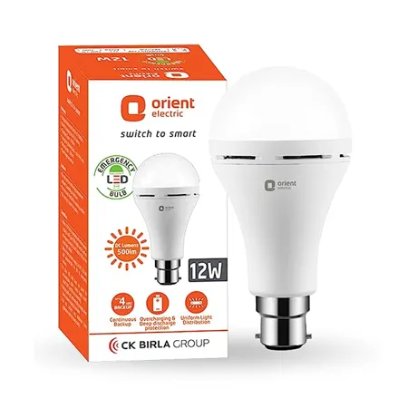 Orient Electric Inverter Emergency LED Light Bulbs 6500K Pack of 1 12W 
