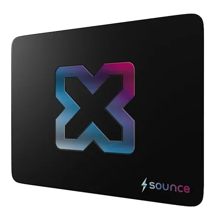 Sounce Ergonomic PU Vegan Leather Mouse Pad Non Slip Anti Skid Waterproof Splash Proof Precision Tracking Durable Suitable for Gaming Computer Laptop Home Office 9 8 X 8 2 Inch Black 