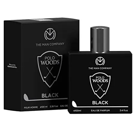 The Man Company Polo Black Perfume for Men 100 ml Premium Long Lasting Fragrance Spray Eau De Parfum Citrusy Earthy Spicy Date Night Body Spray