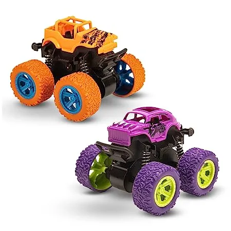 Toypoint Monster Truck Friction Powered Cars Gift Toys for Kids Boys Girls Pack of 2 