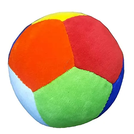 VGRASSP Soft Plush Baby Rattle Ball Stuffed Toy Multicolour