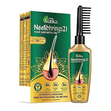 Vatika Neelibhringa 21 Hair Growth Oil 100ml New Hair Growth in 2 months Clinically Proven