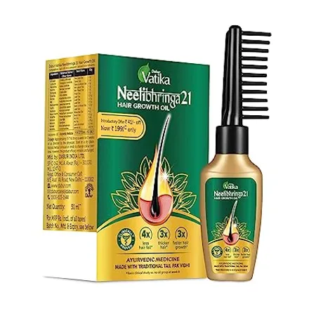 Vatika Neelibhringa 21 Hair Growth Oil 50ml New Hair Growth in 2 months Clinically Proven