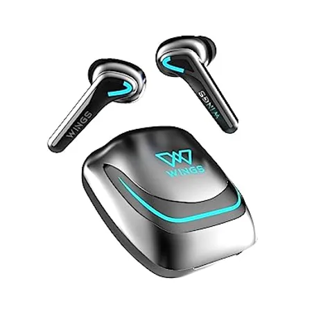 Wings Phantom 760 Wireless Earphones Earbuds with Low Latency 40 ms Sync App Support Gaming Designed case with LED Lights Bullet ChargeTM Headphones Bluetooth 5 3 TWS Airpods