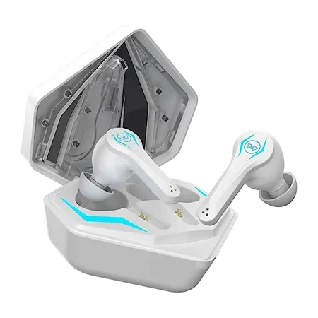 Wings Phantom Pro Wireless Earphones Earbuds with LED Battery Indicator 50msLow Latency Bluetooth 5 3 40 Hours Playtime MEMs Mic IPX4 Resist 12mm Driver 500mah case Headphones White TWS 