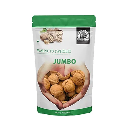Wonderland Foods Dry Fruits California Natural Inshell Walnuts Akhrot Latest Fresh Crop Inshell Walnut Akhrot 1Kg Pouch High in Protein Iron Low Calorie Nut Healthy Delicious