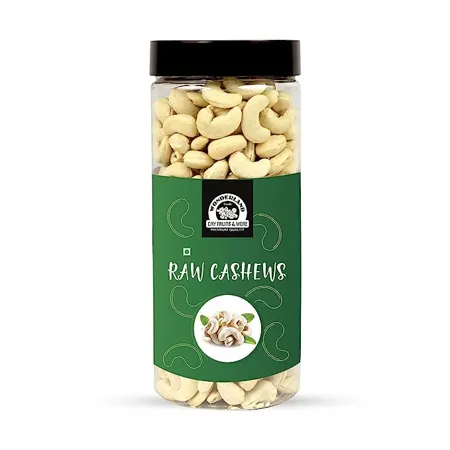Wonderland Foods Whole Cashew Kaju W400 Grade 500g Jar