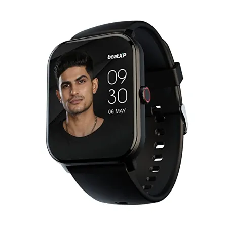 beatXP Marv Neo 1 85 HD Display Smart Watch with BT Calling AI Voice Assistance Heart Rate spo2 Monitoring 100 Sports Modes IP68 Water Resistance Black 