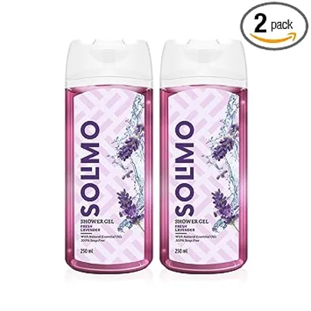 Amazon Brand Solimo Shower Gel Fresh Lavender 250 ml Pack of 2 
