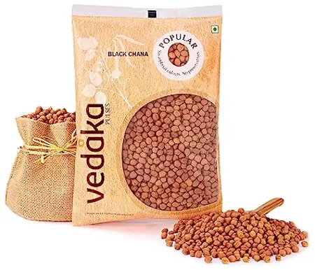 Amazon Brand Vedaka Popular Black Chana 1kg Rich in Protein No Cholesterol No Additives