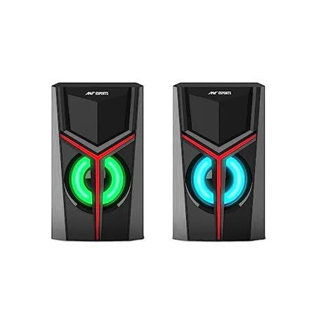 Ant Esports GS100 2 0 Multimedia Aux Connectivity USB Powered and Volume Control Gaming Speaker Black 