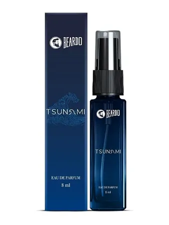 Beardo Perfume For Men TSUNAMI 8 ml Intense Fresh Marine Aromatic Notes Strong Long Lasting Mens Perfume EAU DE PARFUM Men Ideal Gift For Men