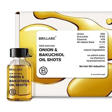Brillare Onion Hair Oil with the Goodness of Cedar Wood Sunflower Oil for Hair Fall
