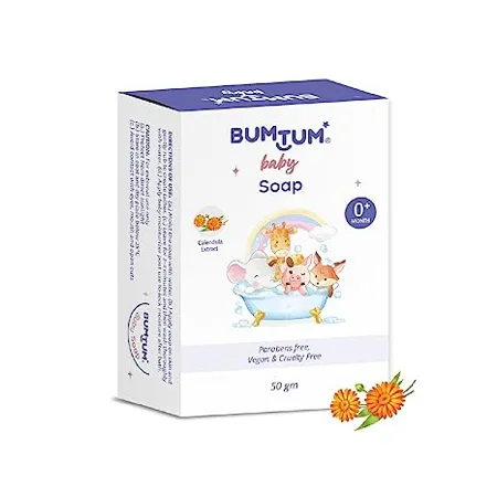 Bumtum Baby Soap Parabens Free Vegan cruelty Free 50Gm