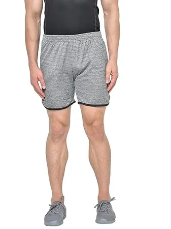 CHKOKKO Men Plus Size Running Sports Double Layered Shorts with Phone Pocket