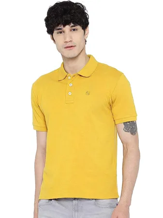 CHKOKKO Men s Cotton Regular Fit Half Sleeves Polo T Shirt