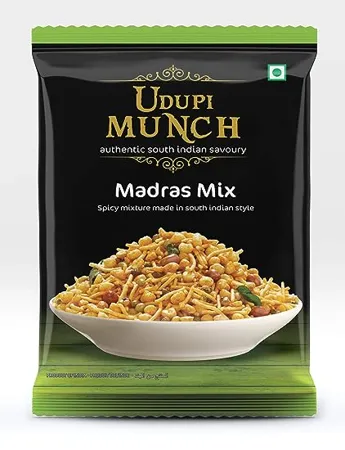 Chheda s Udupi Munch Madras Mix Spicy Mixture Made in South Indian Style 350 Gm Pack of 1