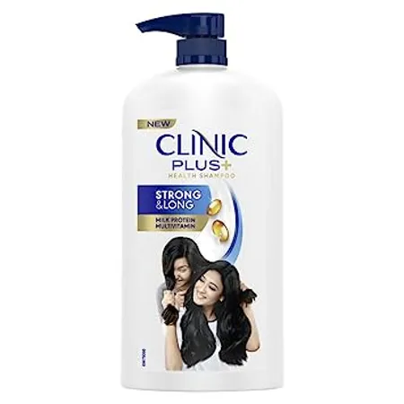 Clinic Plus Strong Long Shampoo 1 L With Milk Proteins Multivitamins for Healthy and Long Hair Strengthening Shampoo for Hair Growth