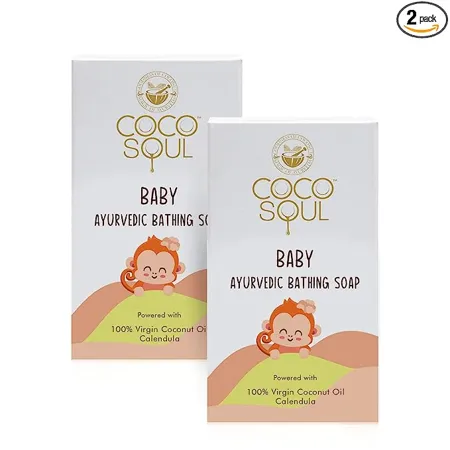 Coco Soul Baby Ayurvedic Bathing Soap From the Makers of Parachute Advansed Pack of 2 
