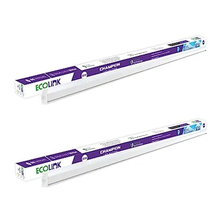 EcoLink 18 Watt Polycarbonate Batten Warm White Pack of 2 