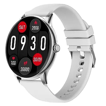 Fire Boltt Phoenix Pro 1 39 Bluetooth Calling Smartwatch AI Voice Assistant Metal Body with 120 Sports Modes SpO2 Heart Rate Monitoring Silver Grey 