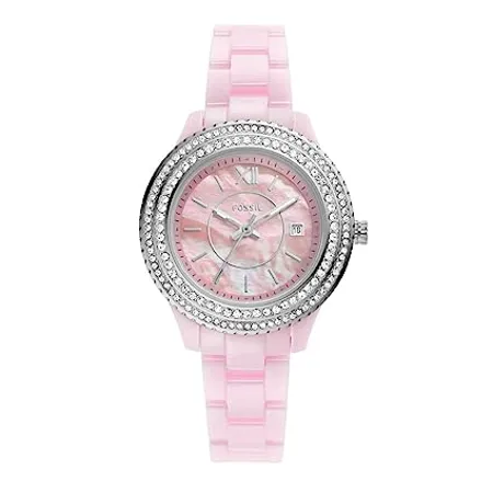 Fossil Stella Analog Mother of Pearl Dial Women s Watch CE1117