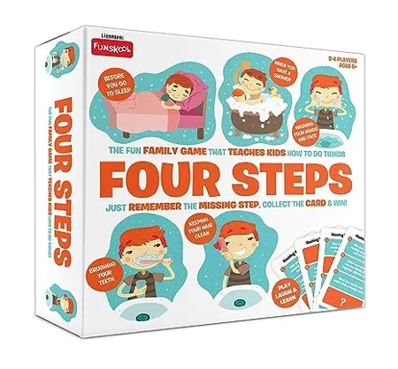Funskool Four Steps A Simple Game for Daily Routine Multicolor